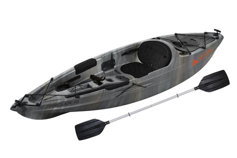 The <b>Ozark</b> <b>Trail</b> <b>Angler</b> <b>10</b> Sit-On Fishing Kayak offers a multi-channel hull for ultimate tracking and stability! Length: 124" / 315 cm; Width: 31" / 79 cm; Weight: 39 lbs. . Ozark trail angler 10